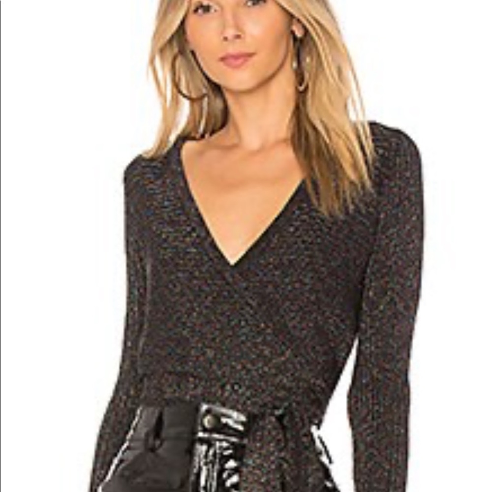 By the Way Wrap Sweater in multicolour in size S
